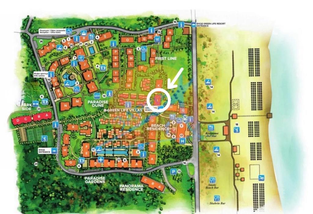 סוזופול Studio Greenn Life Beach Resort מראה חיצוני תמונה